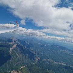 Flugwegposition um 11:13:53: Aufgenommen in der Nähe von 02019 Posta, Rieti, Italien in 3054 Meter